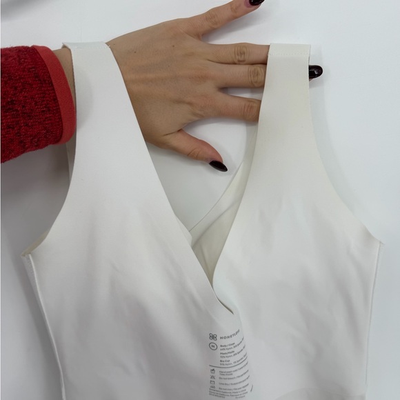 Honeylove LiftWear Bra Shapewear Tank Top Wireless Removable Cups White M Medium - Picture 8 of 15